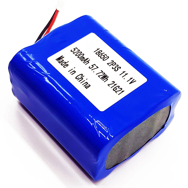 Factory Wholesale Hot Sale 57.72Wh Robot Lithium Ion Battery Pack 11.1V Li Ion 5200mAh 18650 Battery Sweeping Robot Battery