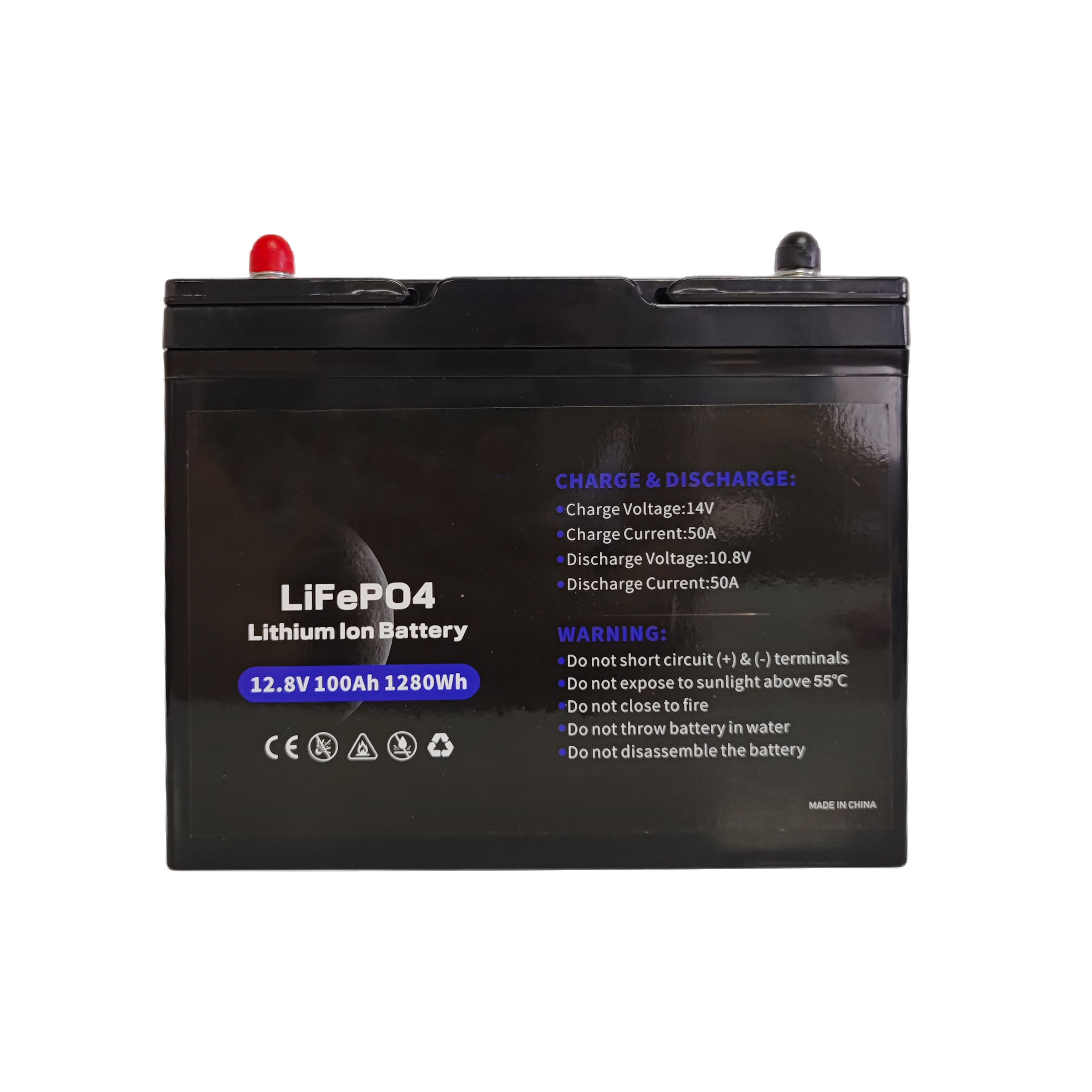 LiFePO4 Battery 12V100ah-UPS Camper Van