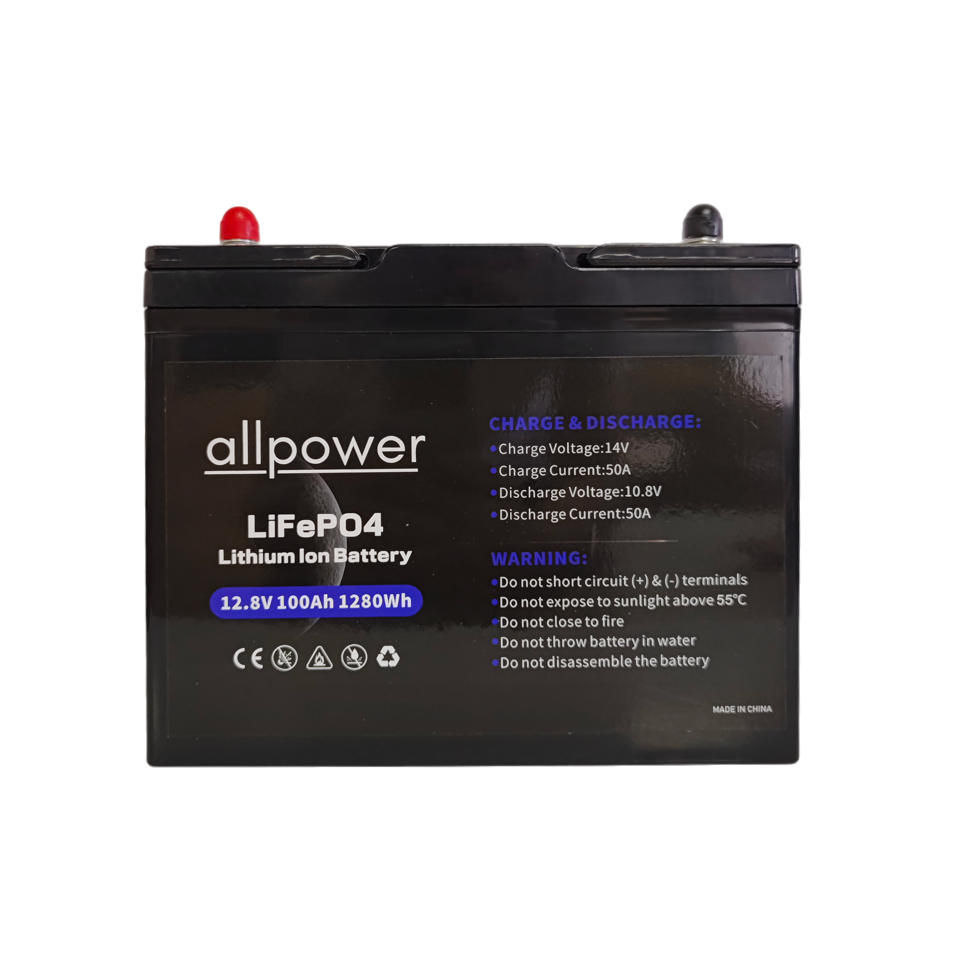 LiFePO4 Battery 12V100ah-UPS Camper Van